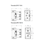 Kit Conjunto Interruptor 4x2 | 1 Tecla Simples 10a + 1 Tomada